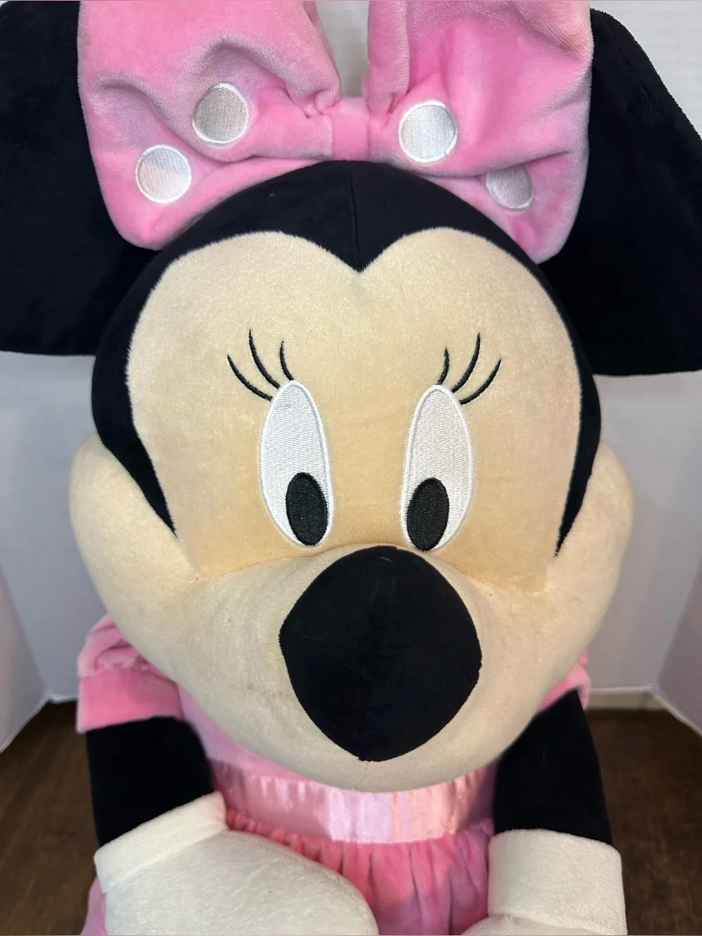 Disney Minnie Mouse Plush Doll 32” Pink Dress Walt Disney World Exclusive